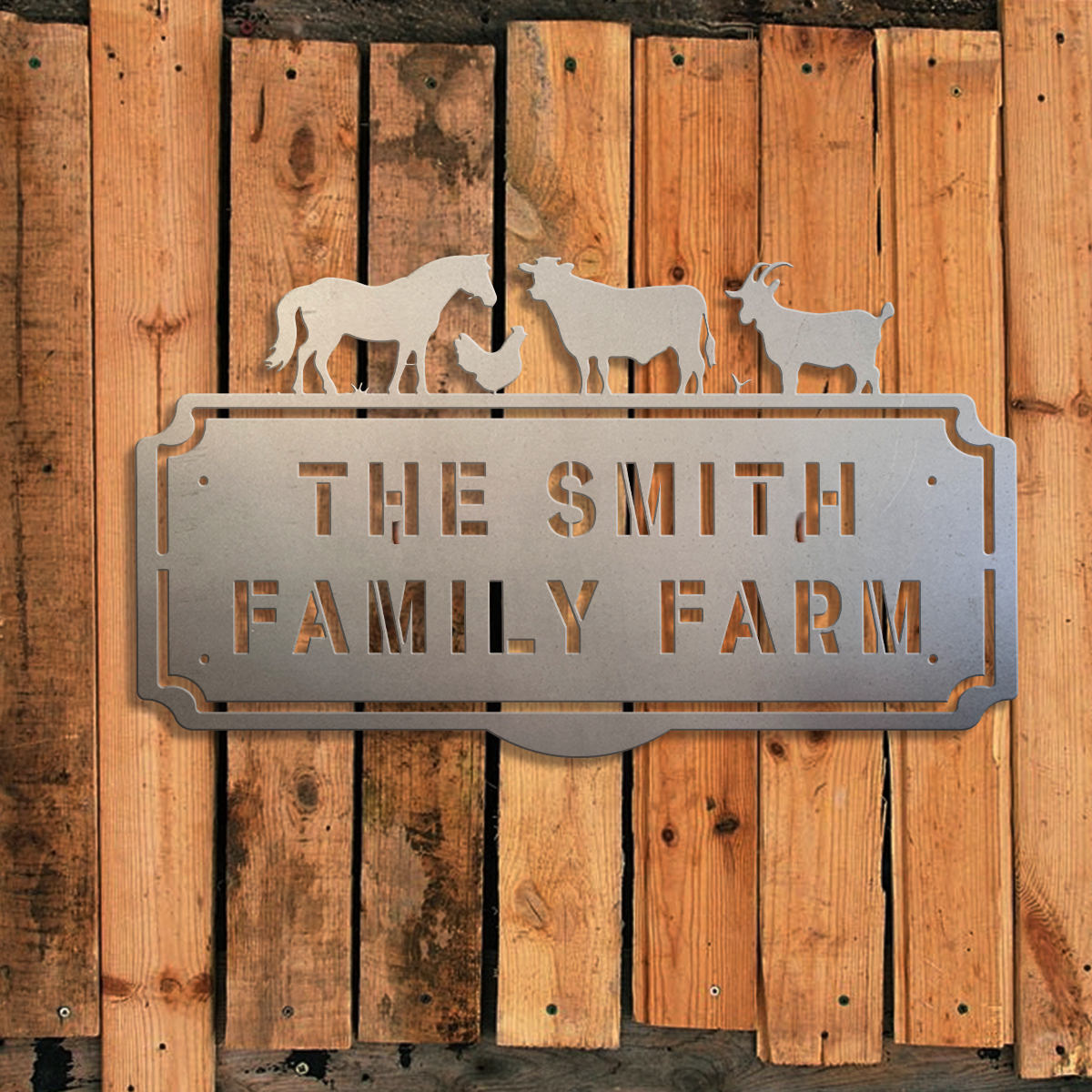Home Decor Garden - Custom Fanimal plaque Metal Wall Door