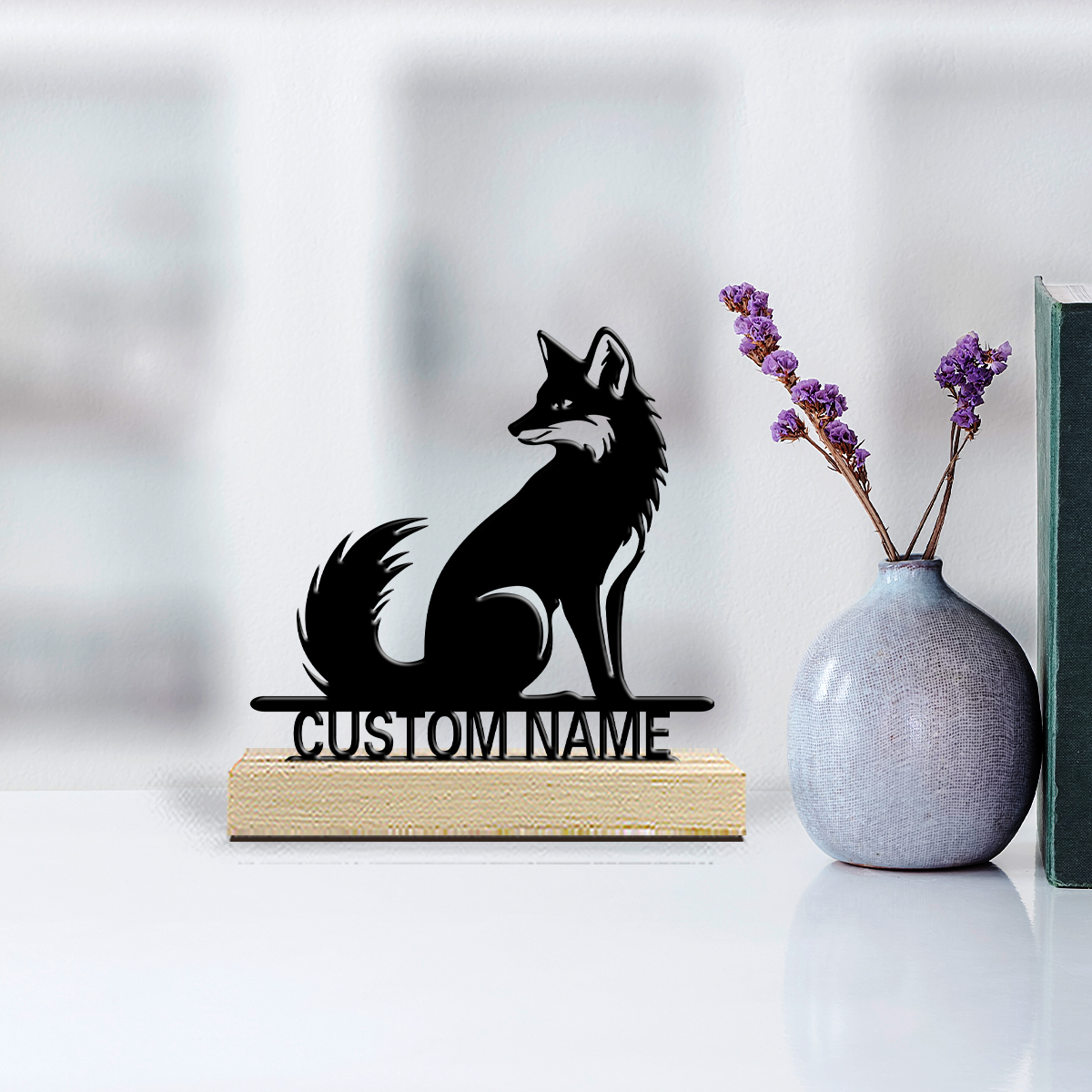 Home Christmas Decor - 1pc Fashion Personalized Custom Fox Metal