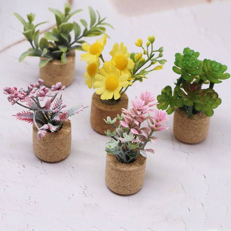 Home Decor Garden - 🛒1:12 Dollhouse Simulation Flower Plant Potted