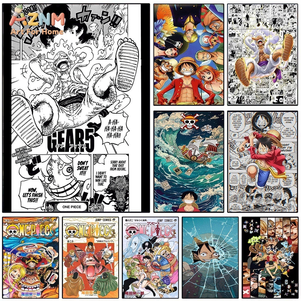 Home Decor Wall Panels - AZNM One Piece Luffy Gear 5