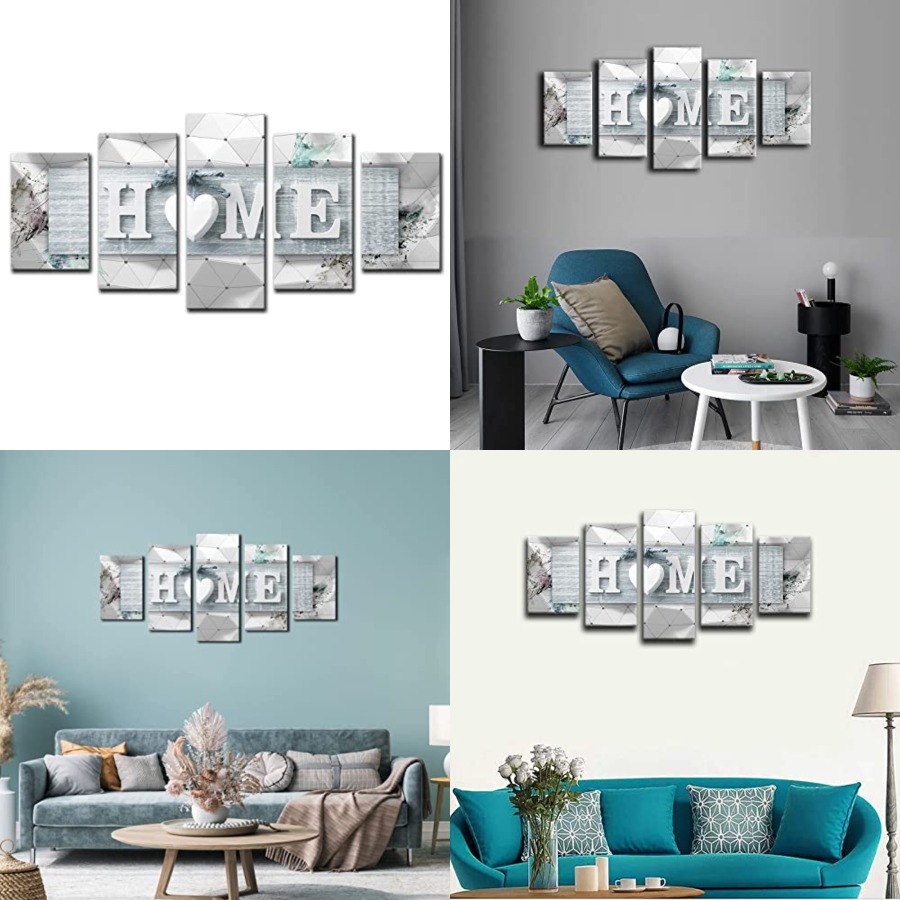 Home Decor Wall Panels - Home Love Wall Art Canvas and