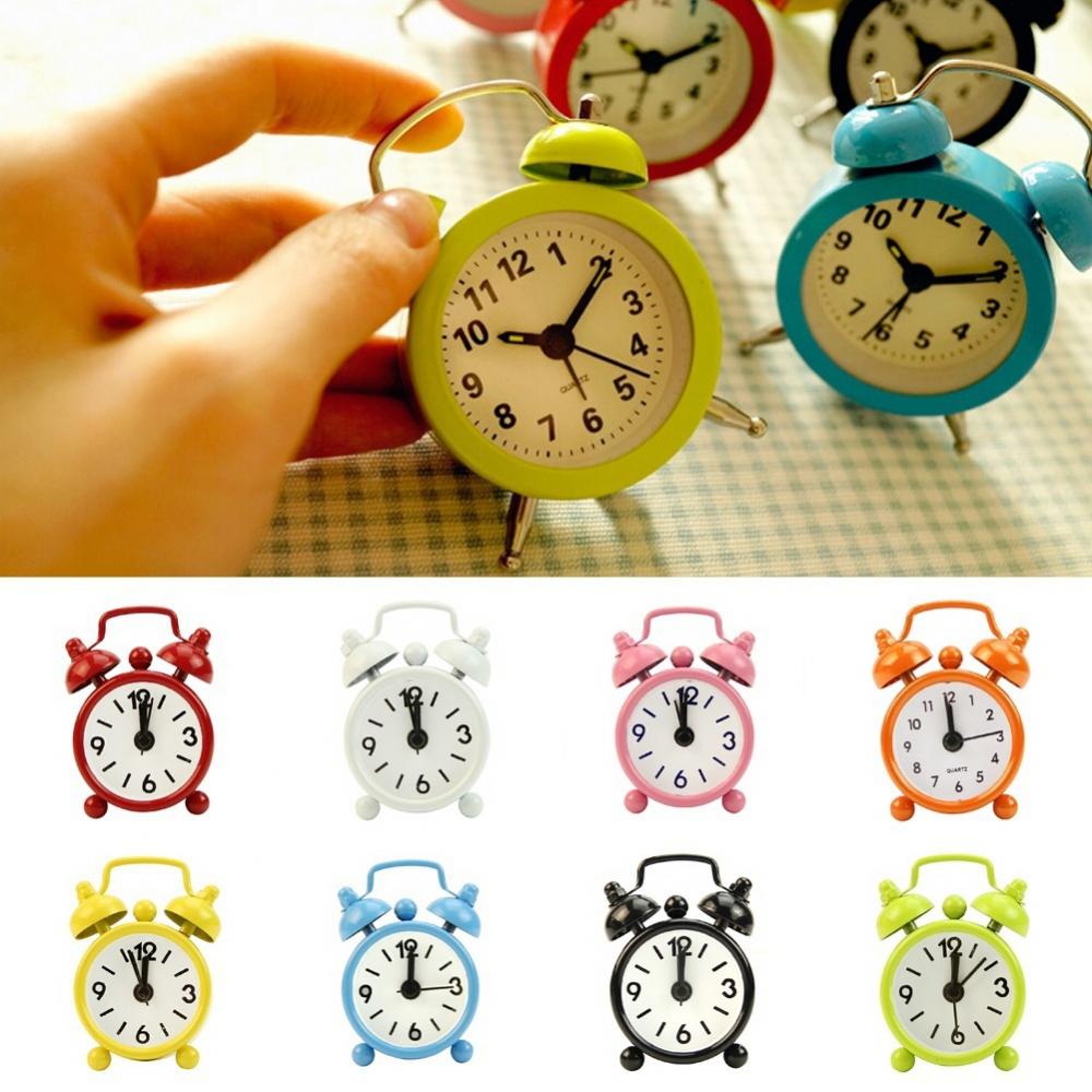 Vintage Alarm Clock - Portable Mini Alarm Clock Retro Round