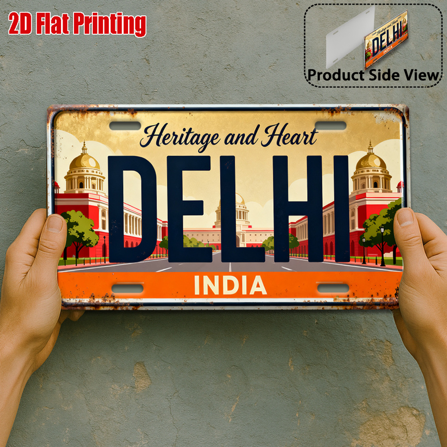 Home Decor Delhi - Tin Sign - Vintage Durable Metal