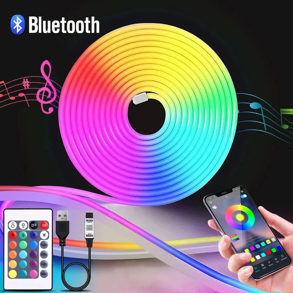 Home Decor Light - 1-5m RGB LED Neon Strip Light