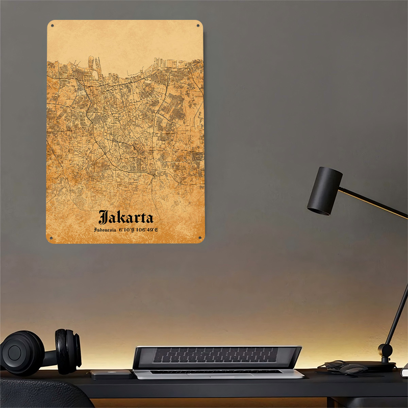 Jakarta Tin Poster Customized  - Home Decor Jakarta 评论和价格