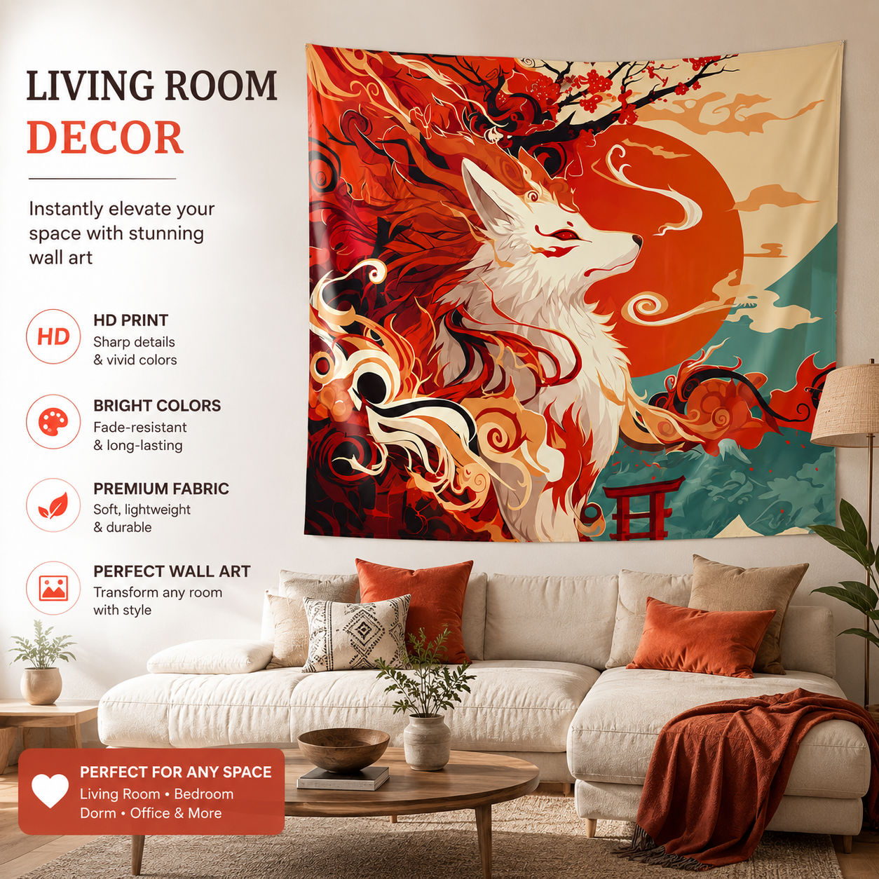 Japanese Style White Wolf Tape - Home Decor Zen Style 评论和价格