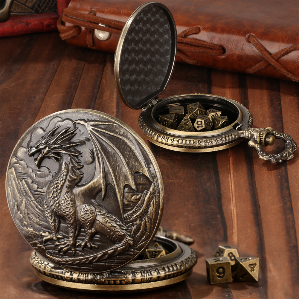 Vintage Metal Dragon Pocket Wa - Vintage Alarm Clock 评论和价格