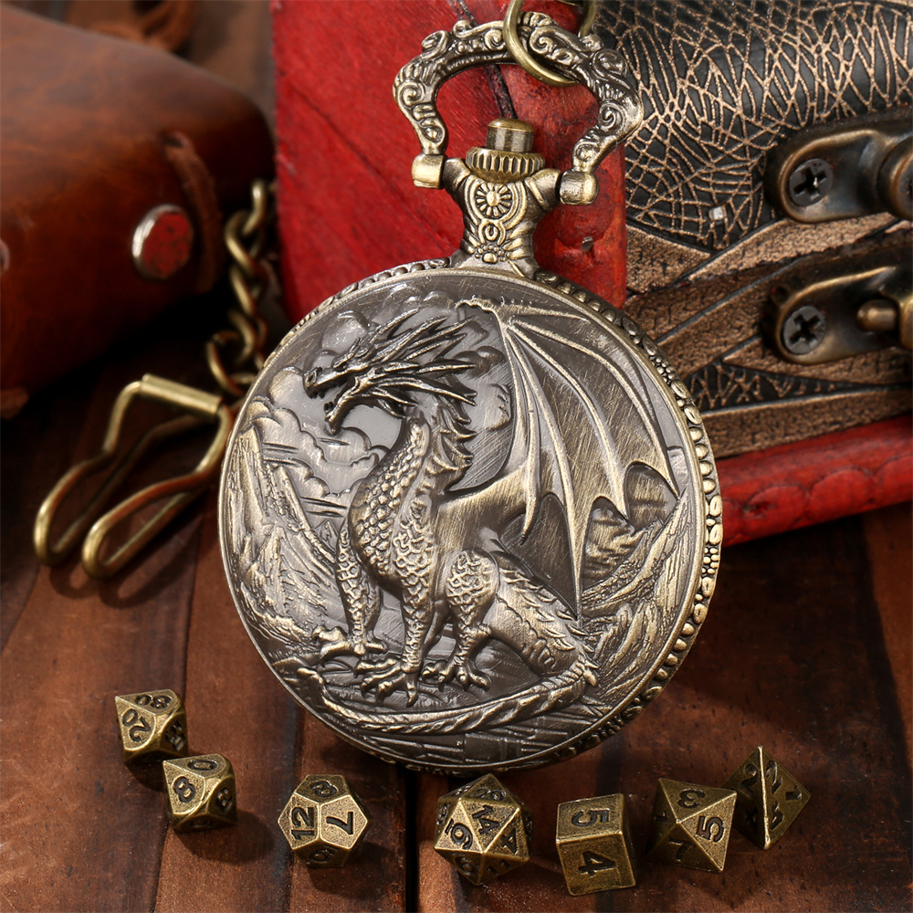 Vintage Metal Dragon Pocket Wa - Vintage Alarm Clock 评论和价格