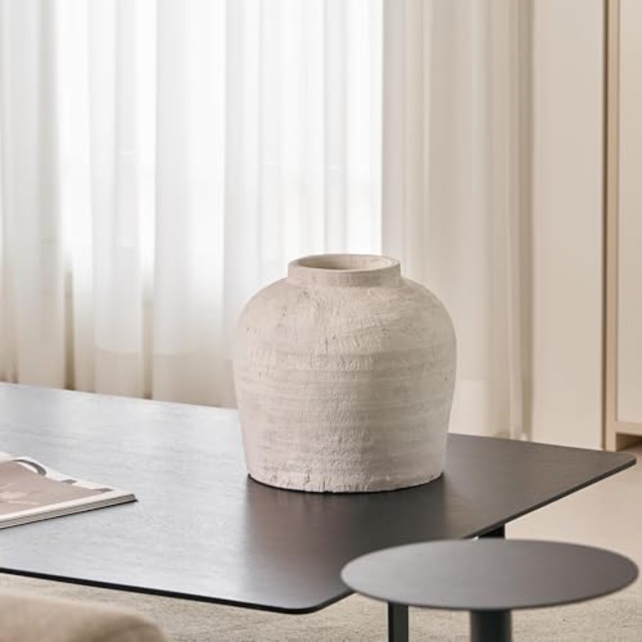 White ceramic large vase 11 ta - Home Decor Zen Style 评论和价格