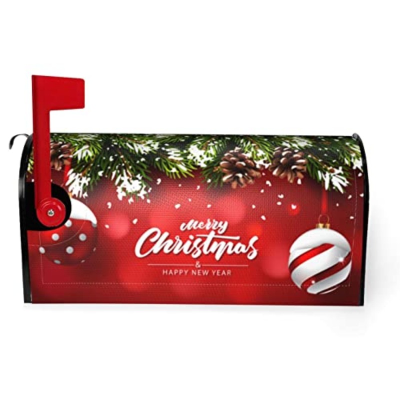 Christmas Mailbox Covers Ball  - Home Decor Garden 评论和价格