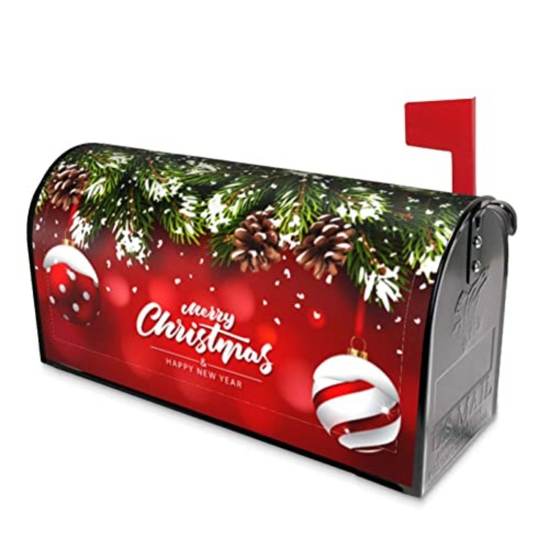 Christmas Mailbox Covers Ball  - Home Decor Garden 评论和价格