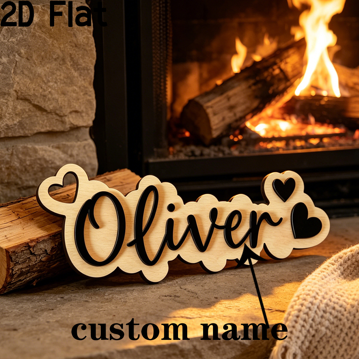 1Pc Custom Love Decor Wooden A - Home Decor Diy 评论和价格