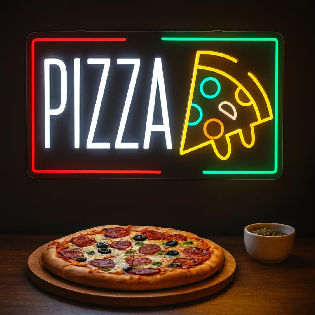 Pizza Neon Sign Business USB L - Home Decor Light 评论和价格