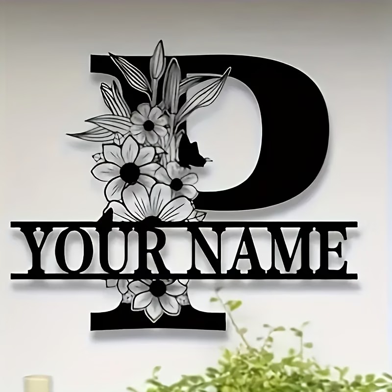 Custom Surname Metal Sign, Cou - Home Decor Garden 评论和价格