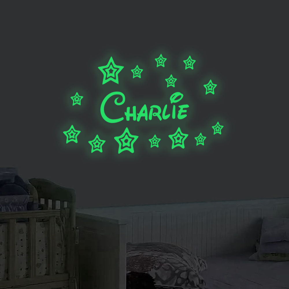 1pc Cartoon stars Custom Name  - Home Decor Diy 评论和价格