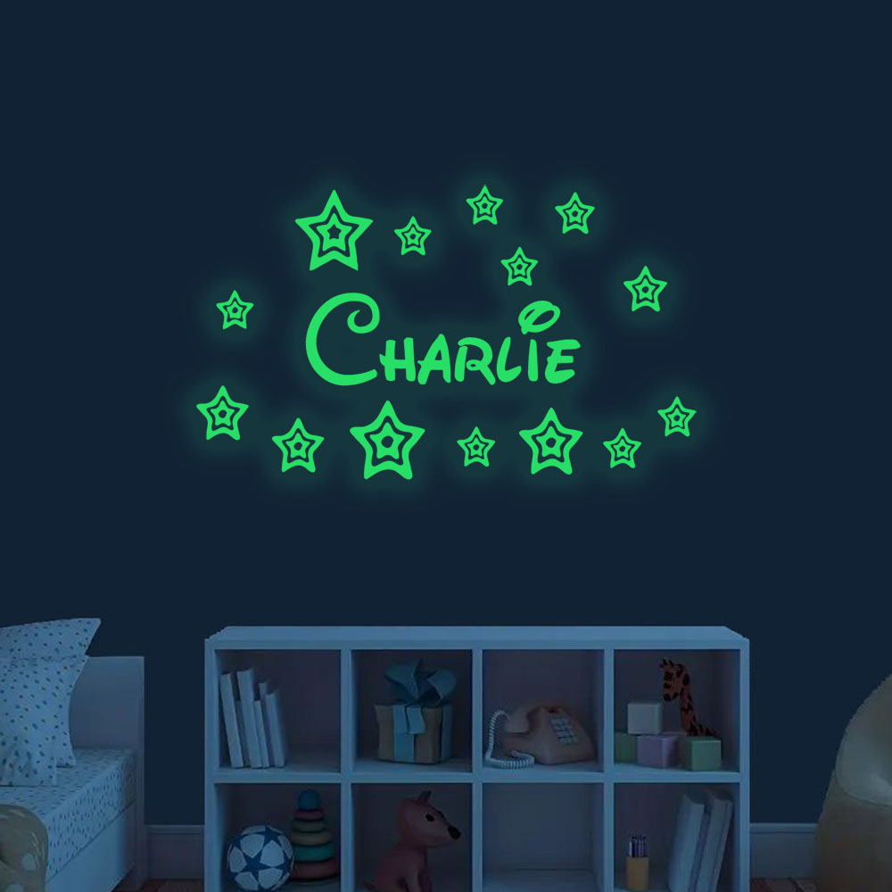 1pc Cartoon stars Custom Name  - Home Decor Diy 评论和价格