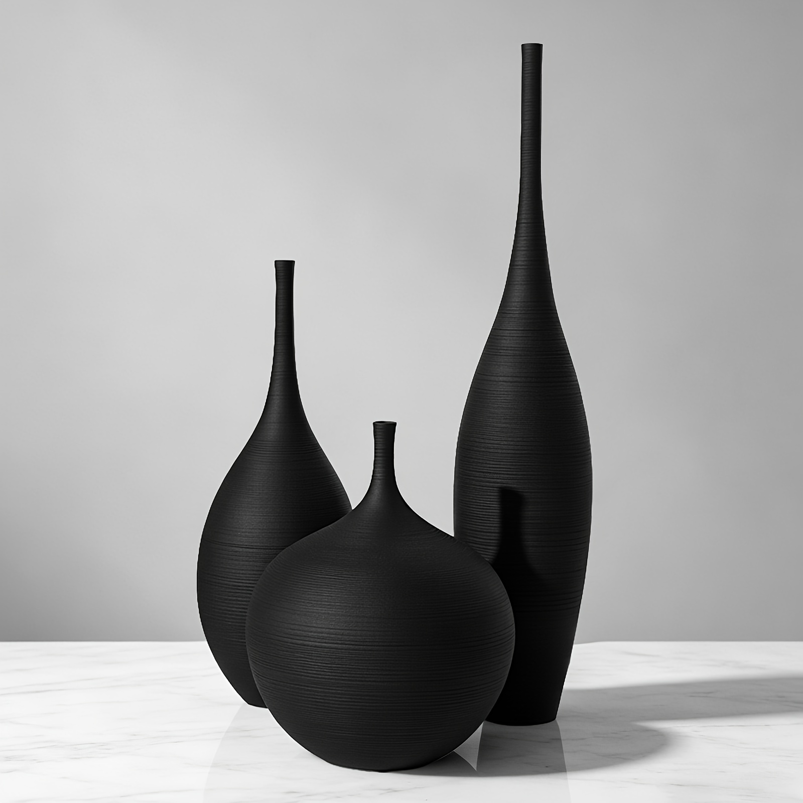 [Modern Boho Vases] Black Cera - Home Decor Vase With Flowers 评论和价格