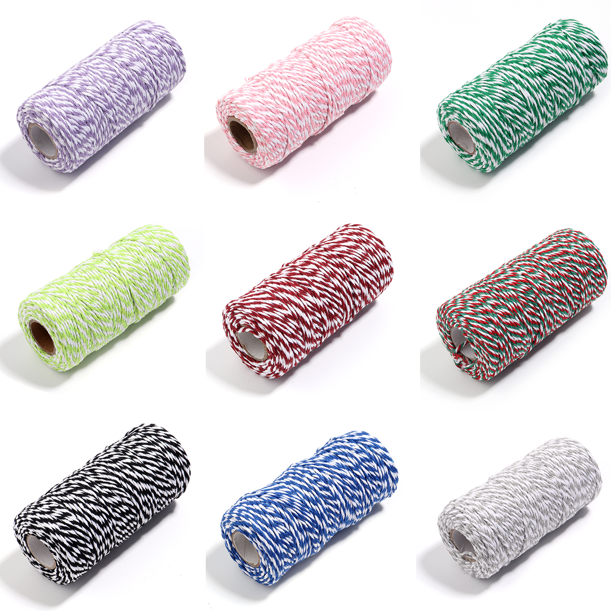 100M/Roll 2mm Bakers Twine Str - Home Decor Xmas 评论和价格