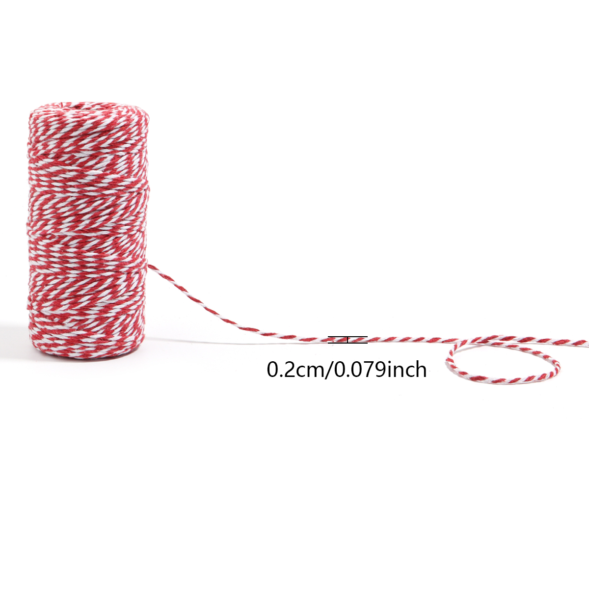 100M/Roll 2mm Bakers Twine Str - Home Decor Xmas 评论和价格