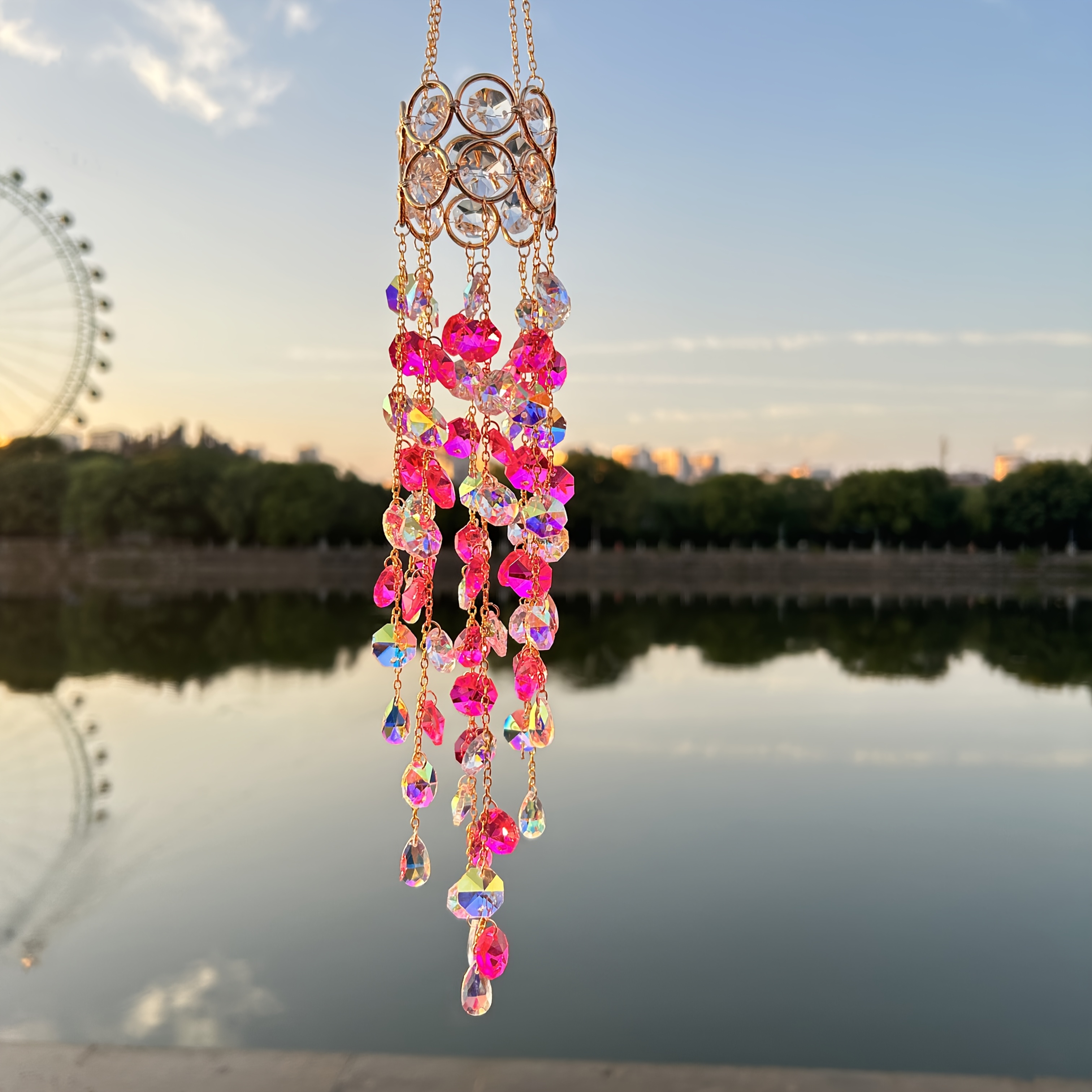 1pc Sunshine Catcher, sparklin - Boho Wind Chimes 评论和价格