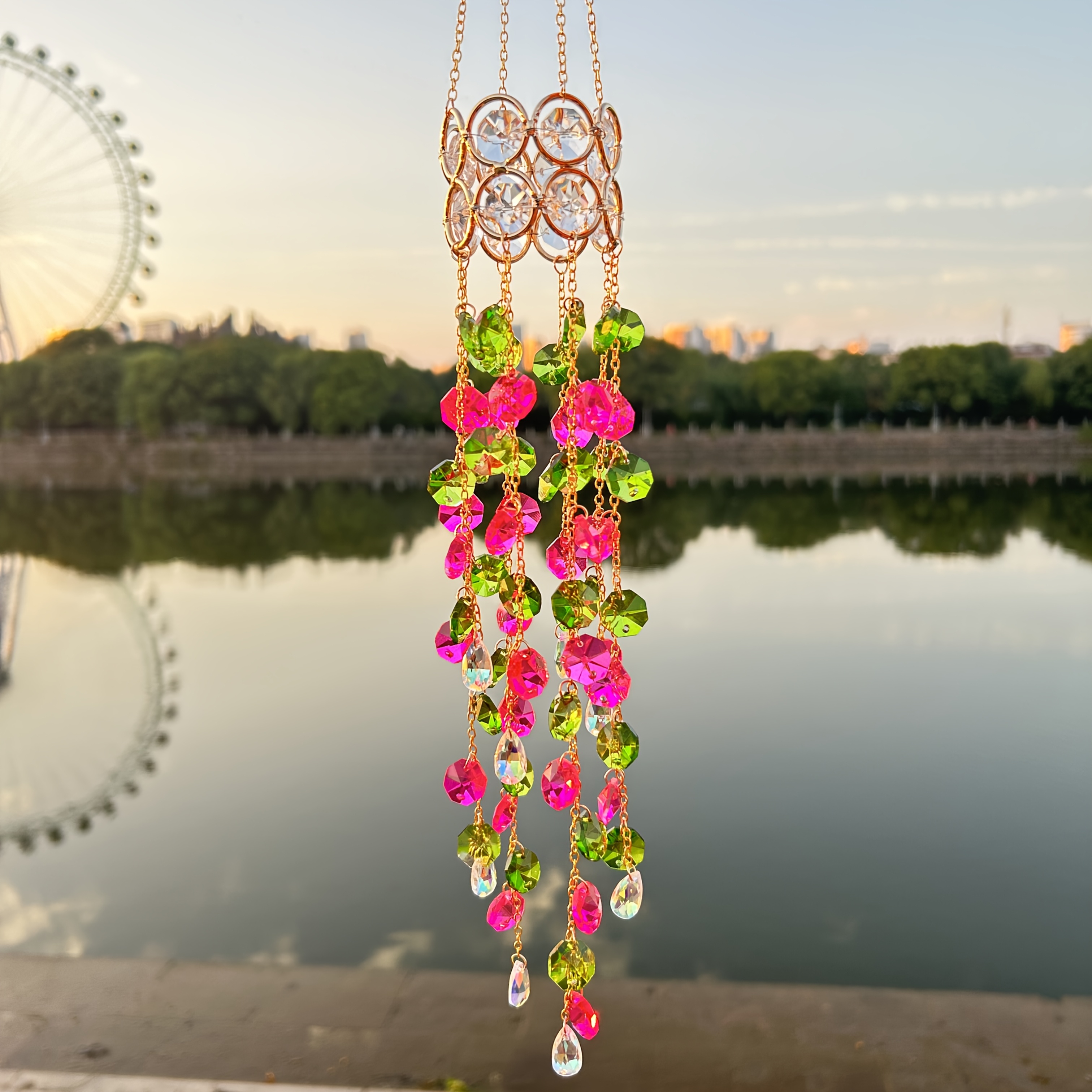 1pc Sunshine Catcher, sparklin - Boho Wind Chimes 评论和价格
