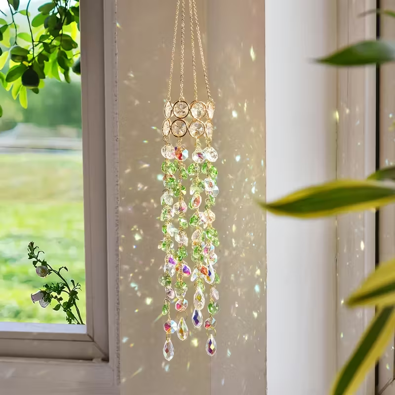 1pc Sunshine Catcher, sparklin - Boho Wind Chimes 评论和价格