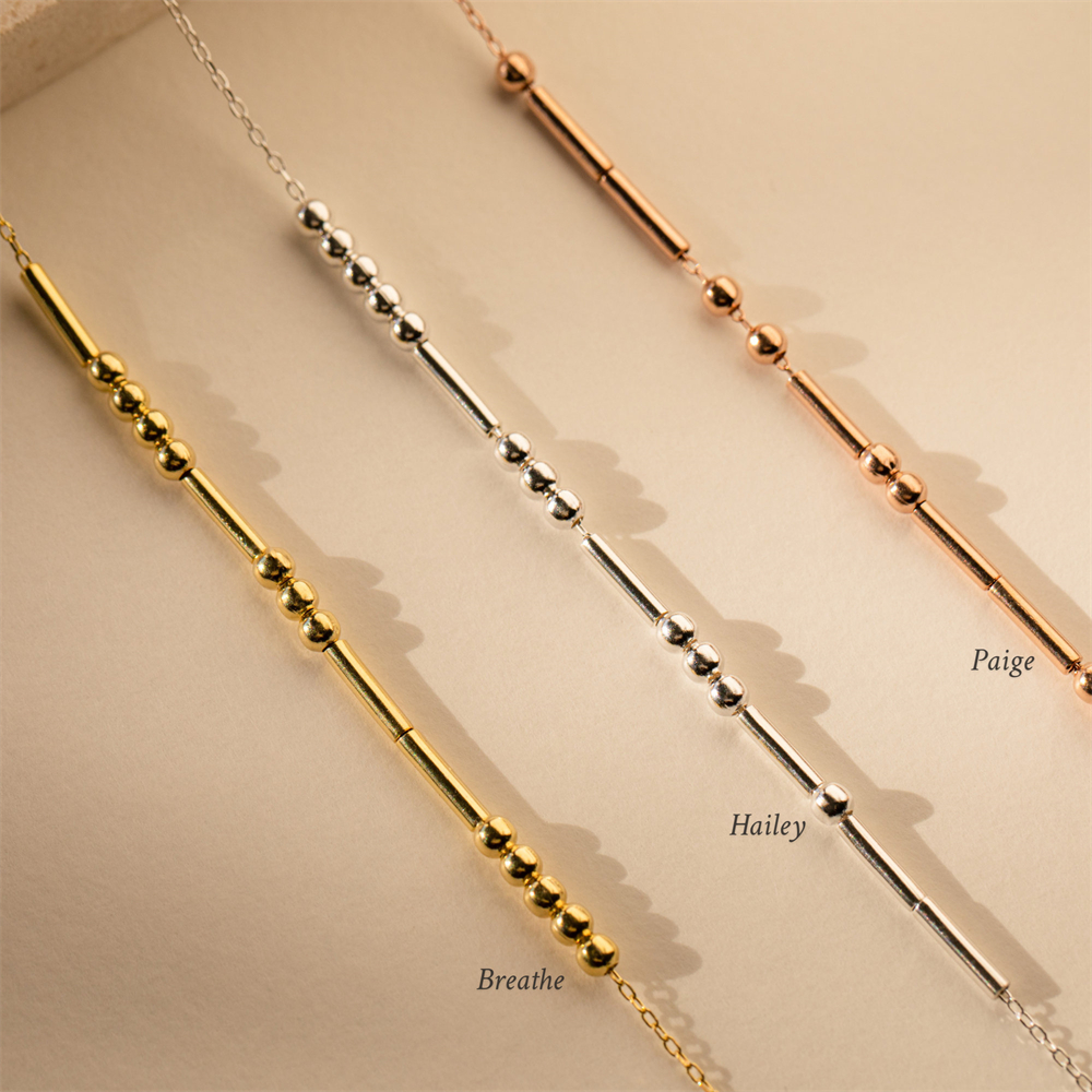 Personalized Morse Code Neckla - Vintage Alarm Clock 评论和价格