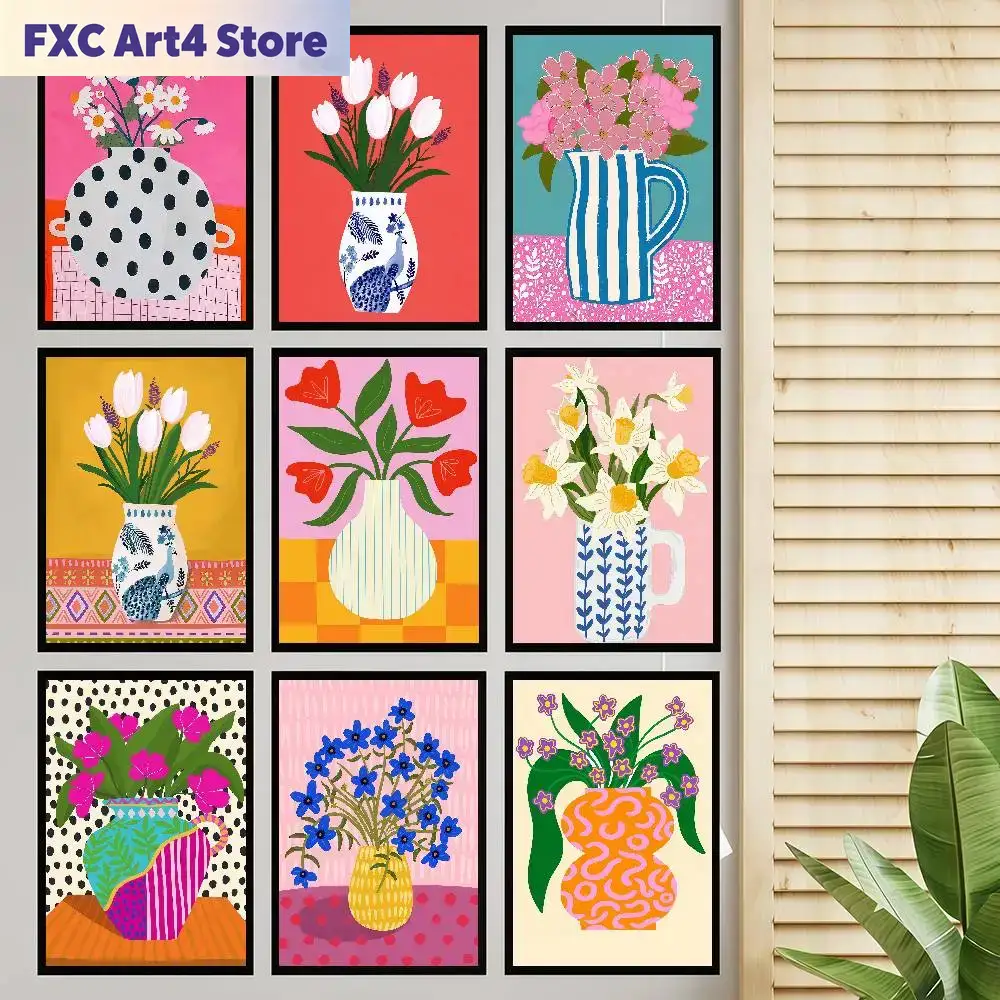 Frameless1pc Flower Market Vas - Home Decor Vase With Flowers 评论和价格