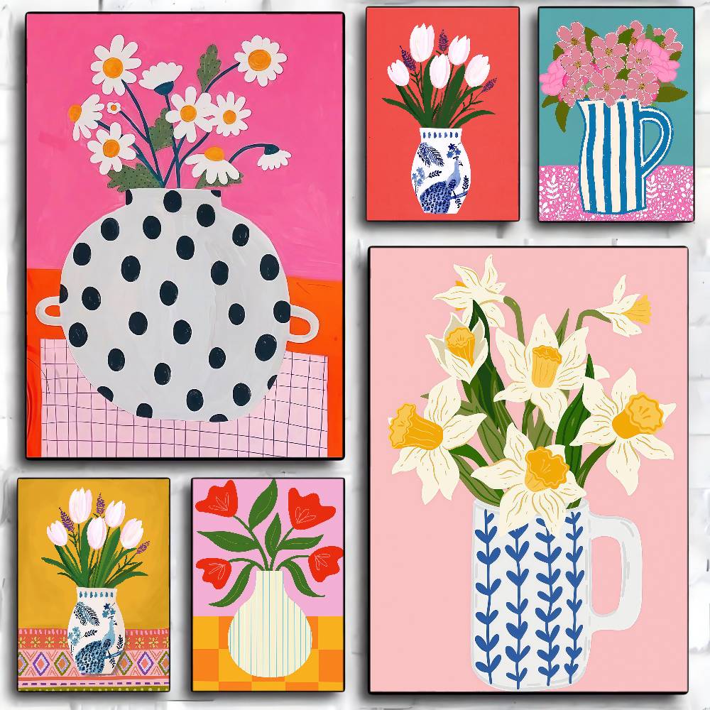Frameless1pc Flower Market Vas - Home Decor Vase With Flowers 评论和价格