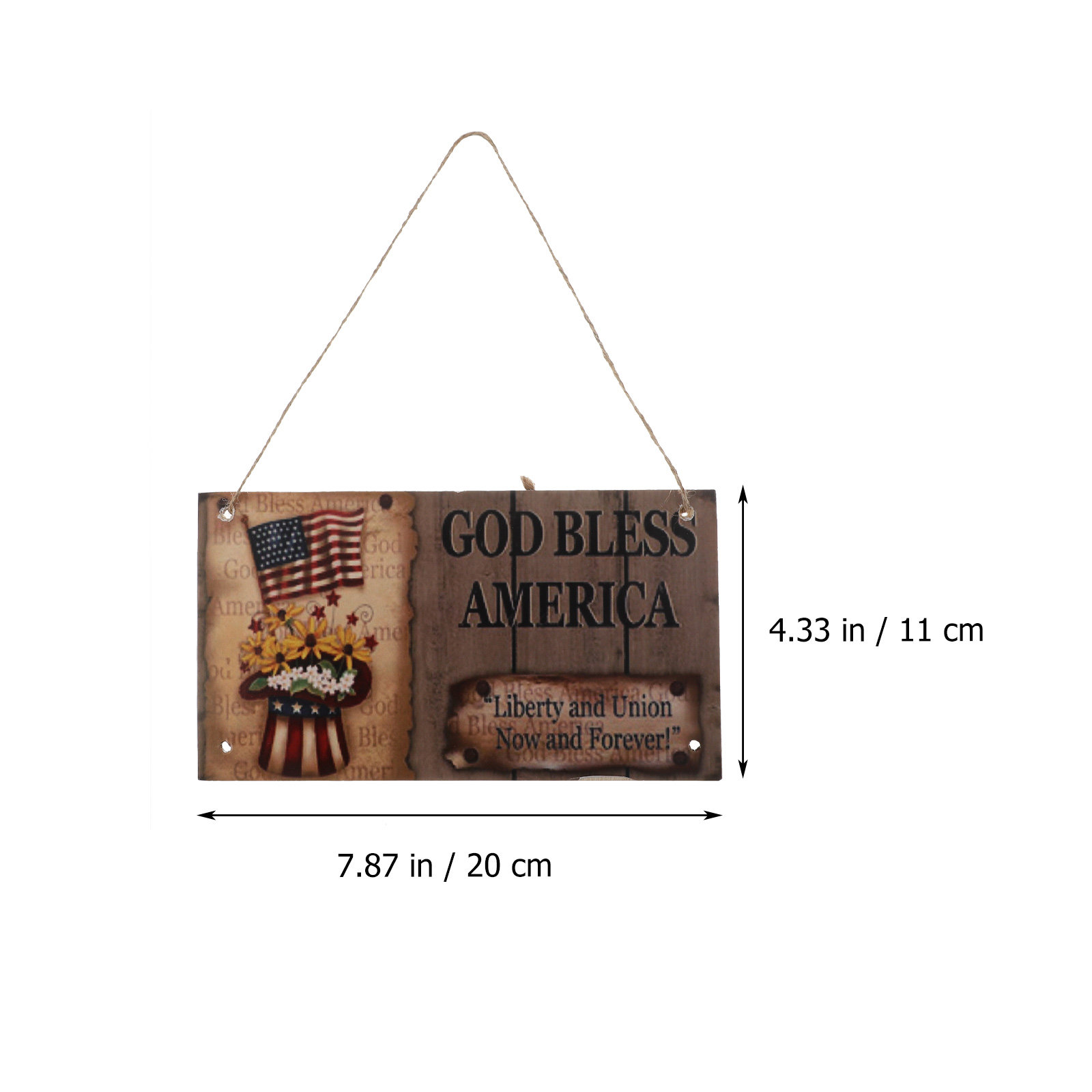 Wooden Decoration Hanging Plaq - Home Decor Garden 评论和价格