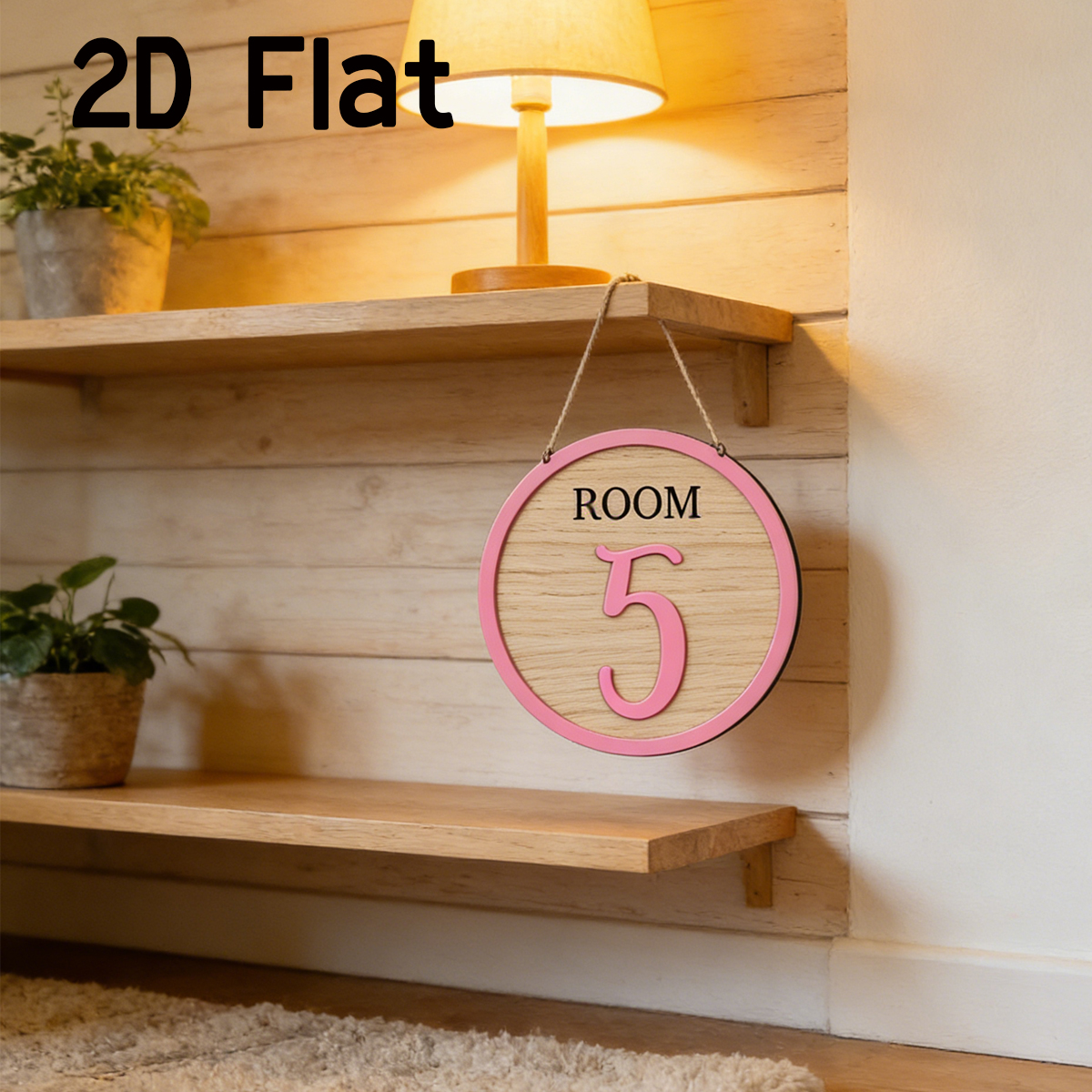 1Pc Cutom Pink Room Number Woo - Home Decor Diy 评论和价格
