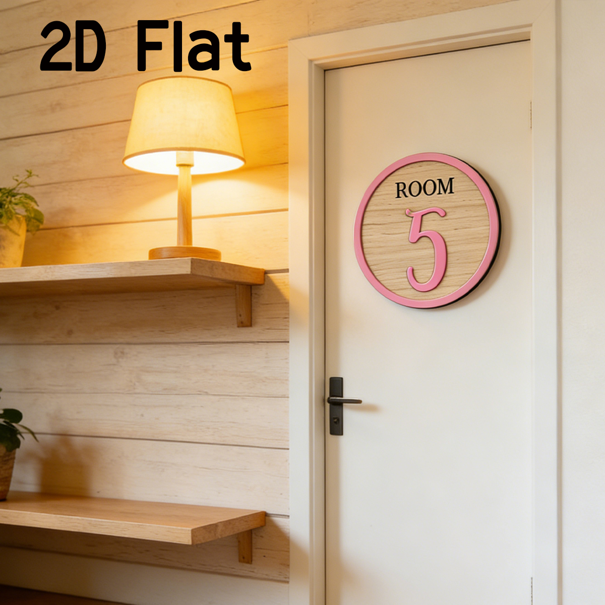 1Pc Cutom Pink Room Number Woo - Home Decor Diy 评论和价格