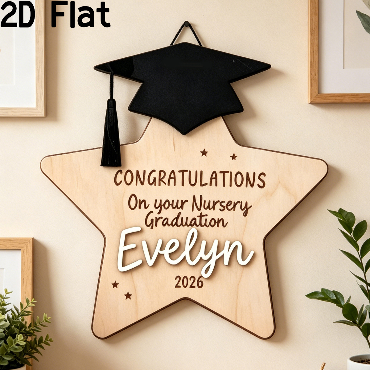 Custom Star Wooden Name Sign,P - Home Decor Diy 评论和价格
