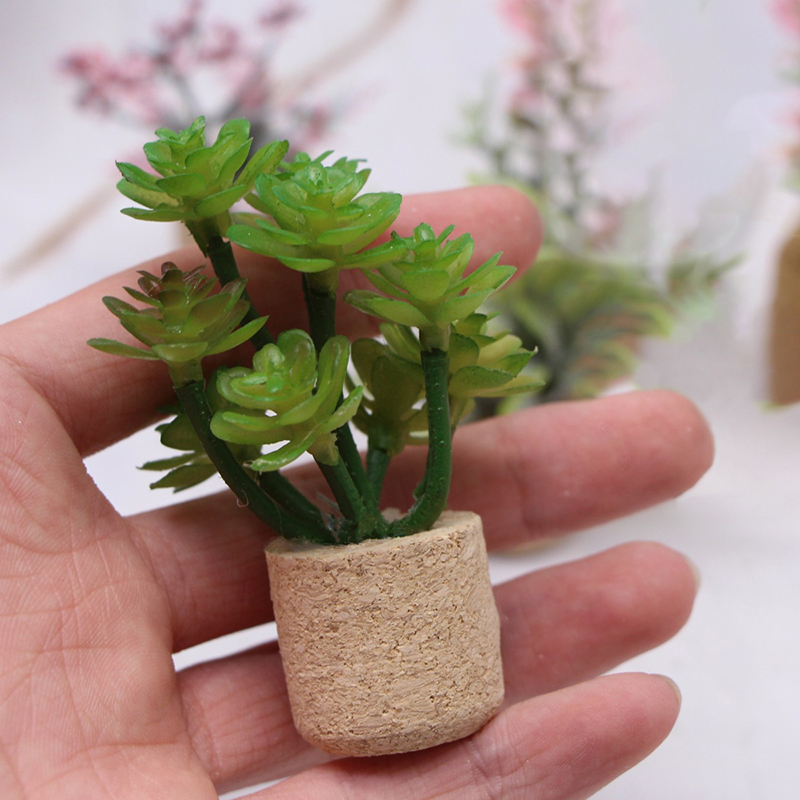 🛒1:12 Dollhouse Simulation Flo - Home Decor Garden 评论和价格
