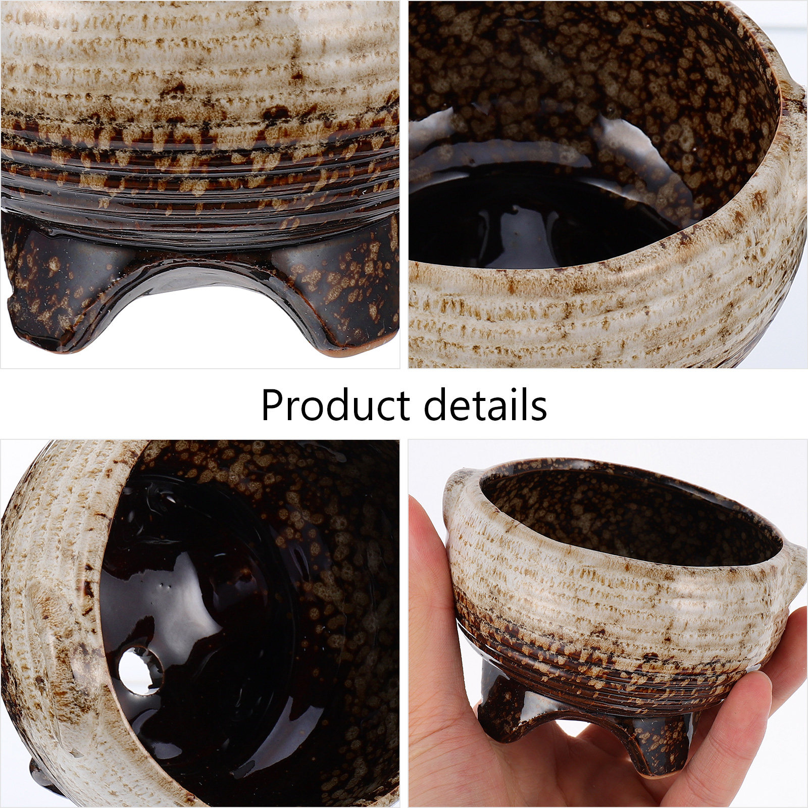 5Pcs Ceramic Flower Container  - Home Decor Garden Ideas 评论和价格