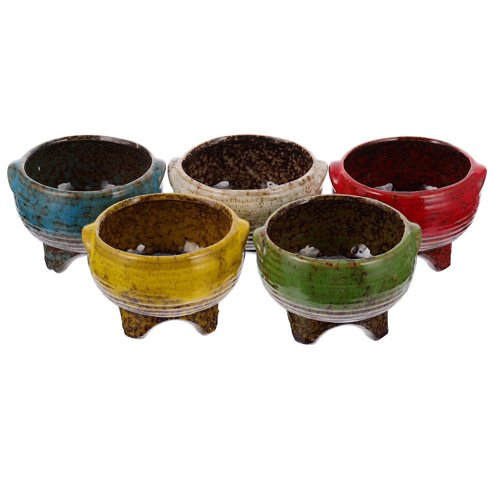 5Pcs Ceramic Flower Container  - Home Decor Garden Ideas 评论和价格