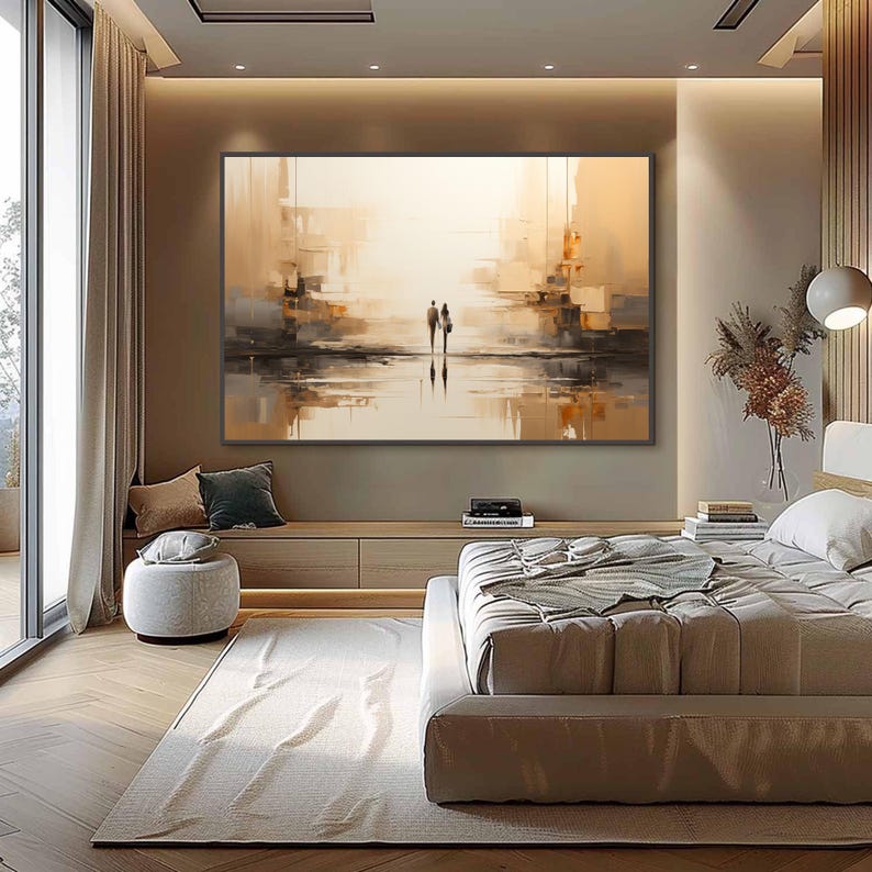 100% Handmade Modern Abstract  - Abstract Oil Painting 评论和价格