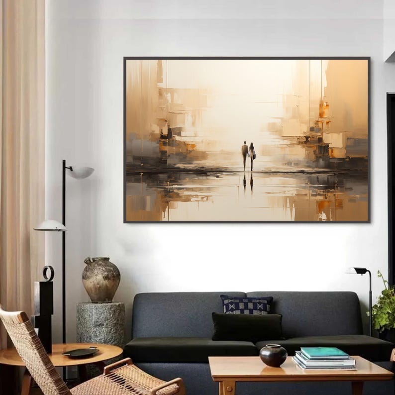 100% Handmade Modern Abstract  - Abstract Oil Painting 评论和价格