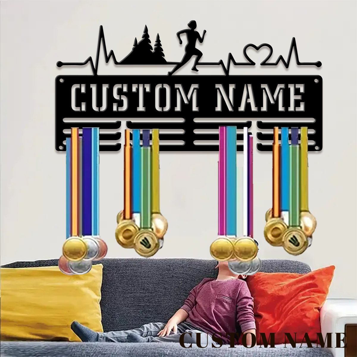 custom Marathon Sports Metal m - Home Christmas Decor 评论和价格