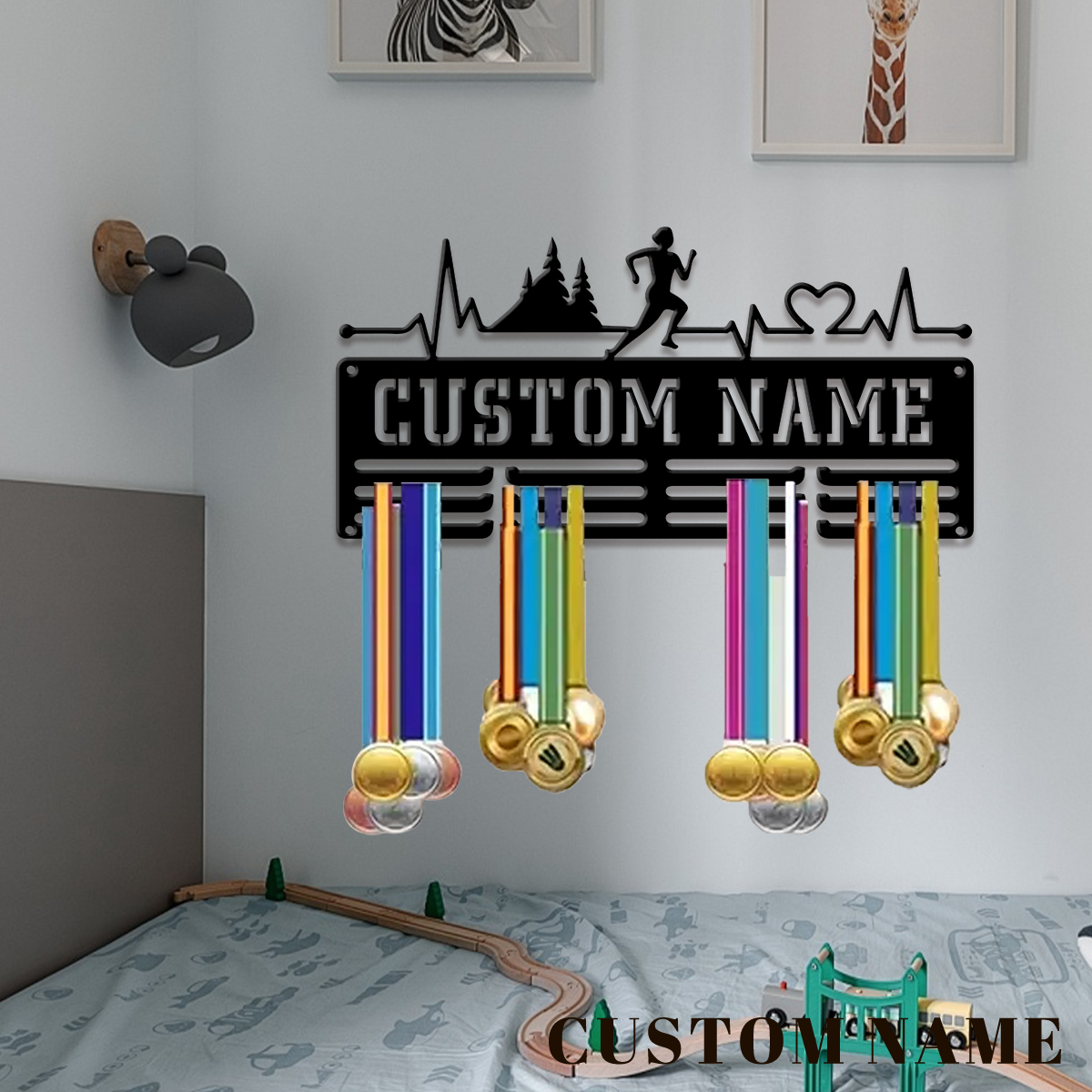 custom Marathon Sports Metal m - Home Christmas Decor 评论和价格