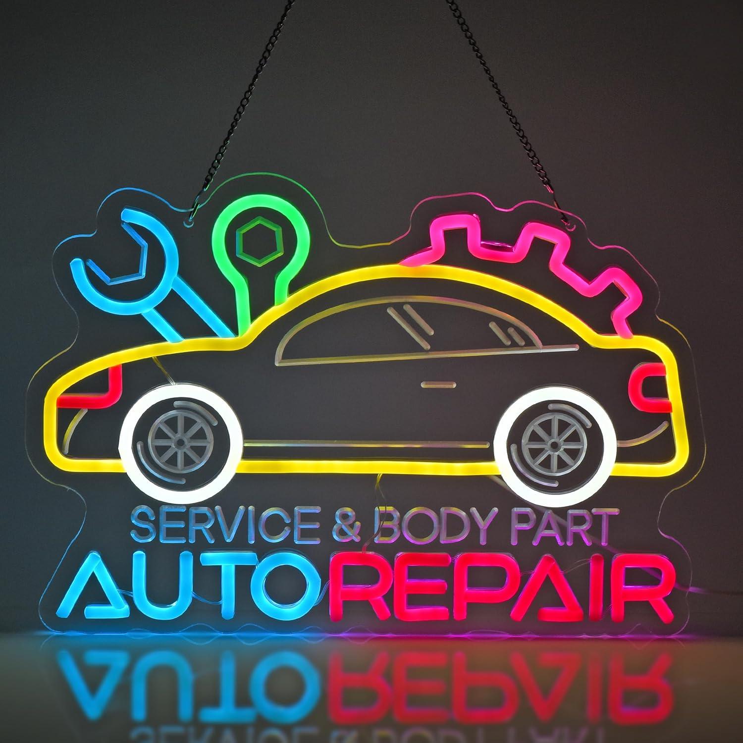 Auto Repair Neon Sign Neon Lig - Home Decor Light 评论和价格