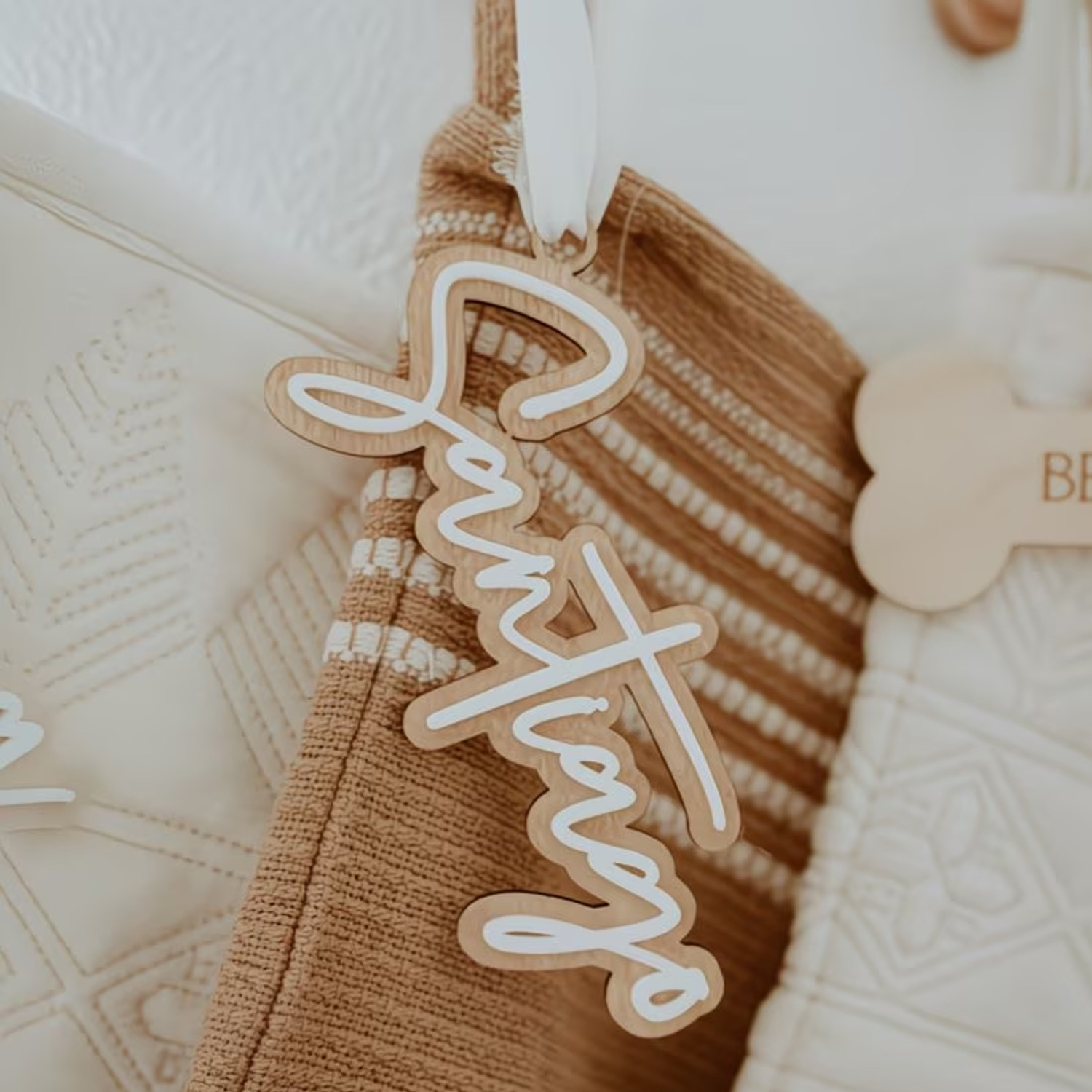 1Pc Custom Name Cute White Woo - Home Decor Diy 评论和价格