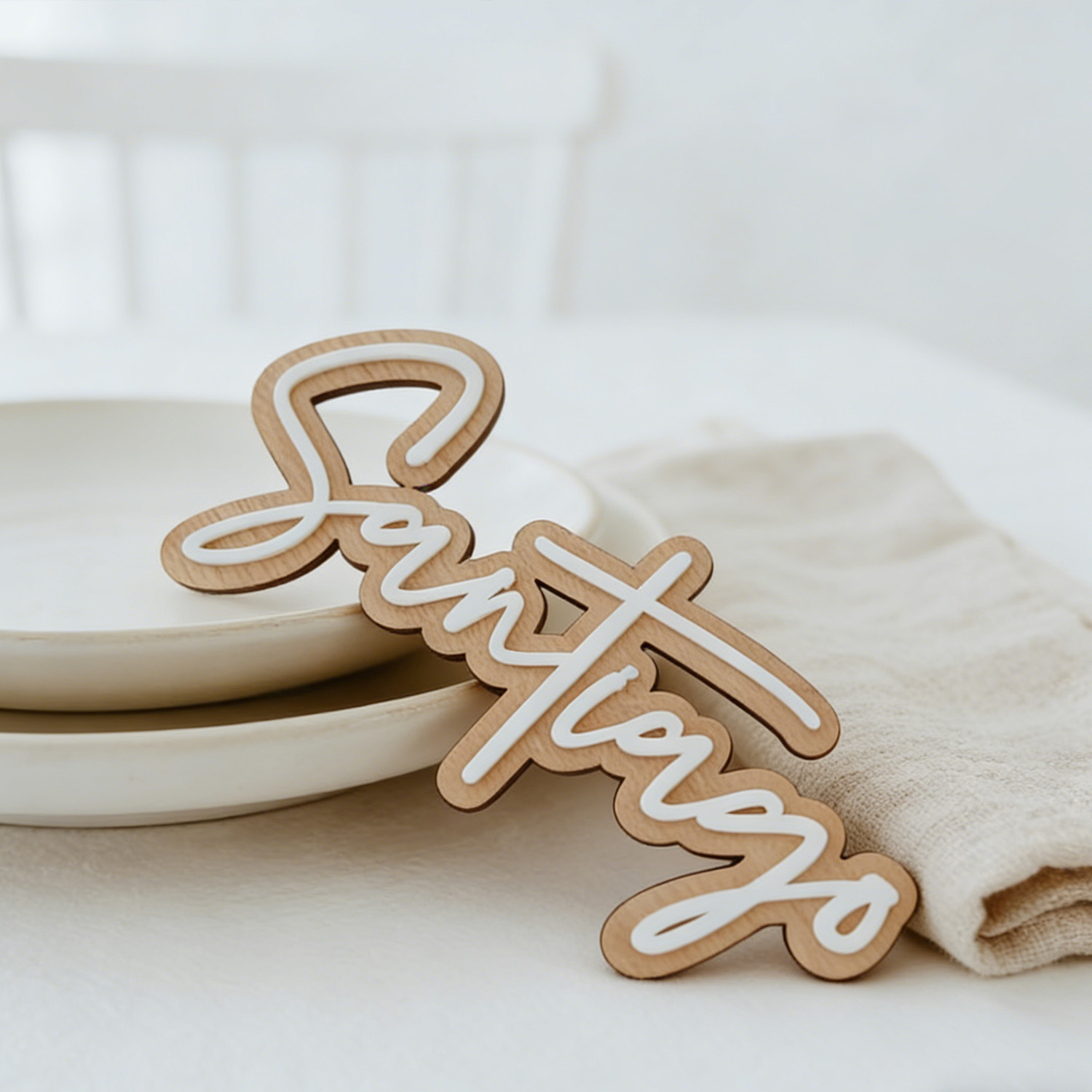 1Pc Custom Name Cute White Woo - Home Decor Diy 评论和价格