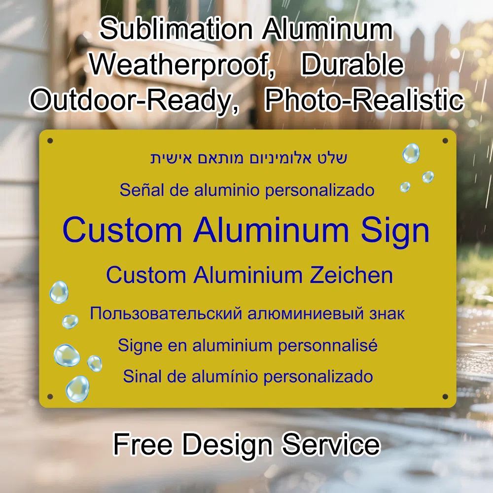 Custom Aluminum Sign Personali - Home Decor Garden 评论和价格