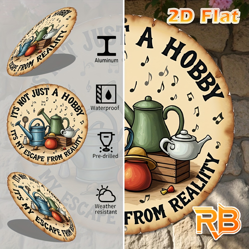 2D Flat,a Vintage-Style Metal  - Home Decor Garden Ideas 评论和价格