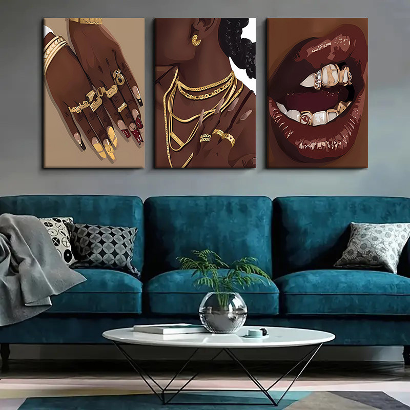 3pcs Framed Abstract Canvas Ar - Abstract Oil Painting 评论和价格