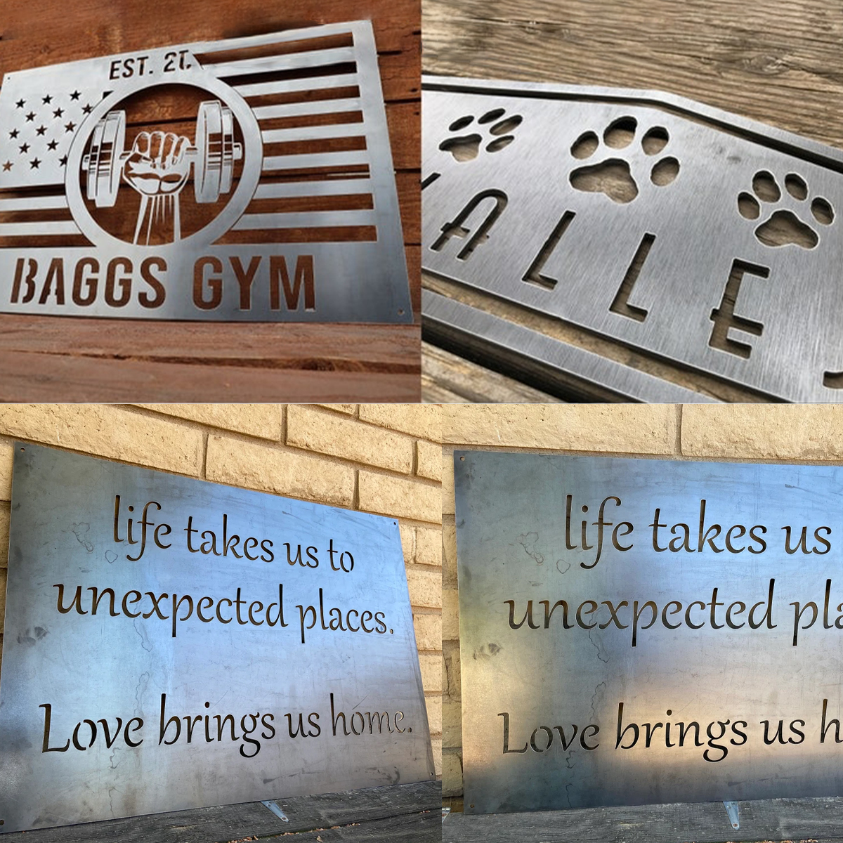 1pc Custom Number Metal Wall D - Home Decor Garden 评论和价格