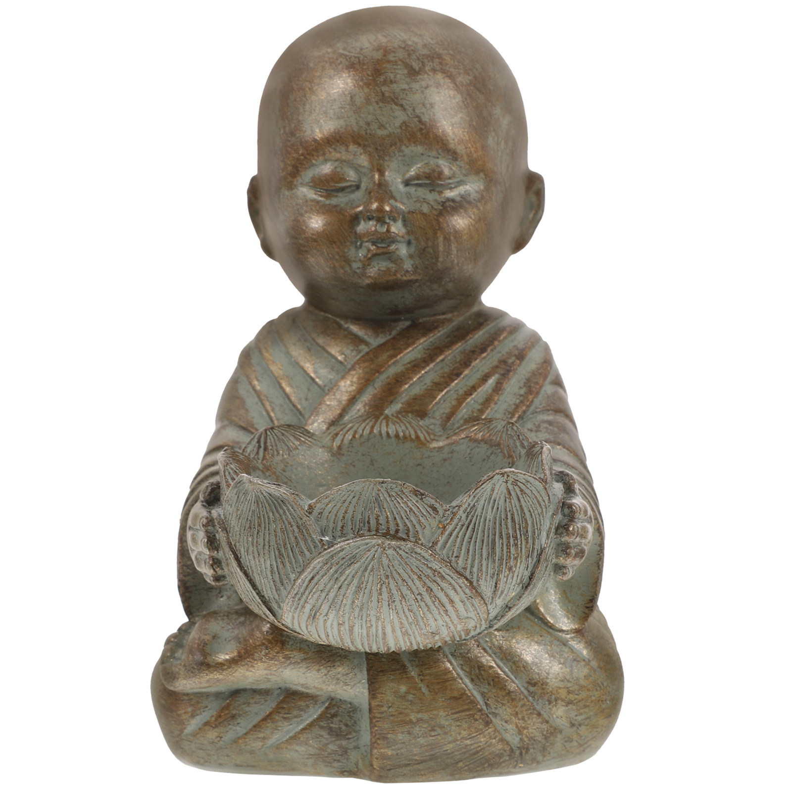 Zen Sculpture Resin Craft Chin - Home Decor Zen Style 评论和价格