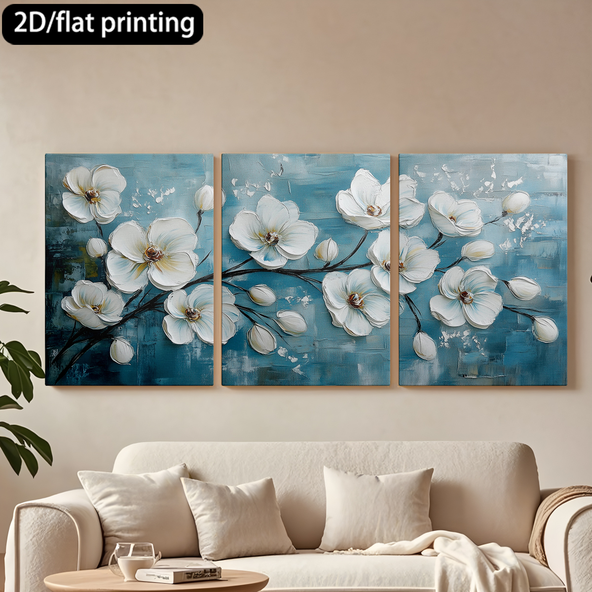 3pc wooden frame canvas decora - Abstract Oil Painting 评论和价格