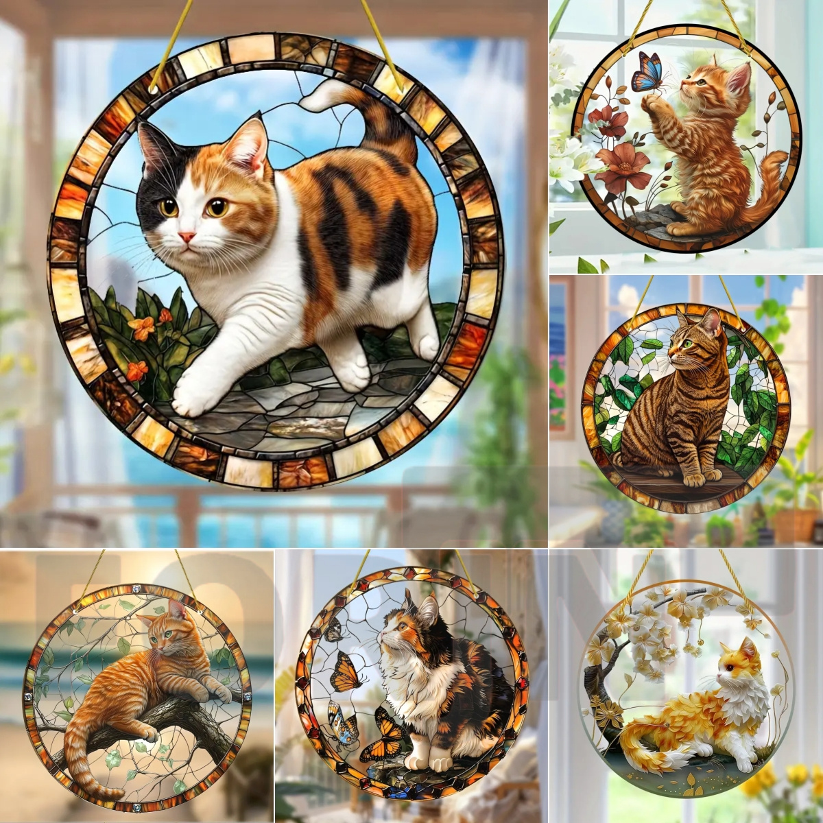 Lively and Lovely Pet Cat Stai - Home Decor Garden 评论和价格